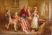 Jean Leon Gerome Ferris Betsy Ross 1777 oil painting